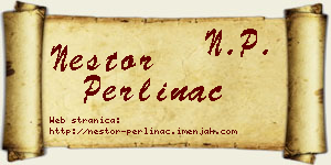 Nestor Perlinac vizit kartica